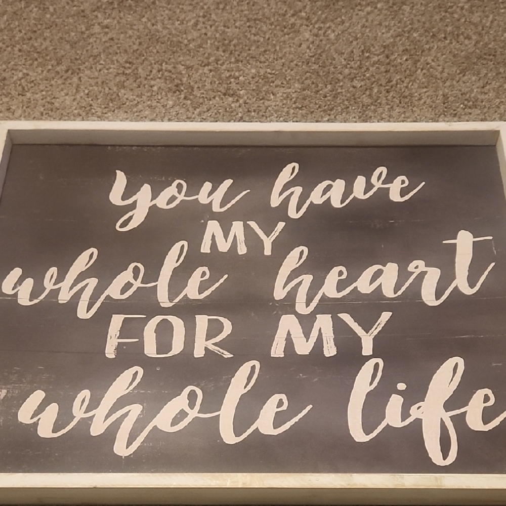 Hobby Lobby Black and White Heartfelt Wall Art